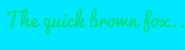 Image with Font Color 00DF90 and Background Color 00E8FF